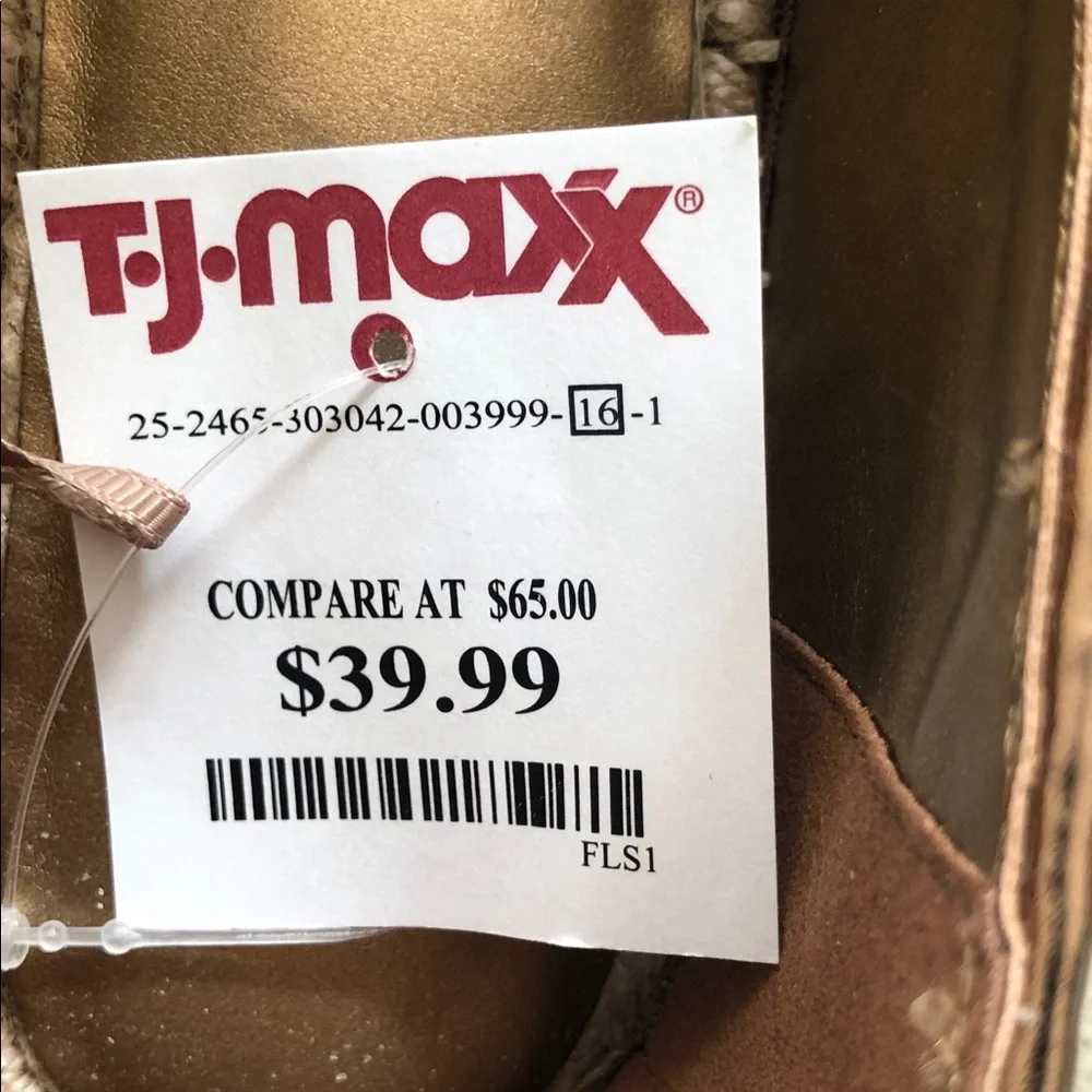 DKNY bronze woven espadrilles, size 9, NWT